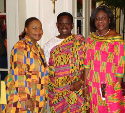 Amb. Kwabena Baa-Duodu posing with the South African Ambassador to Switzerland